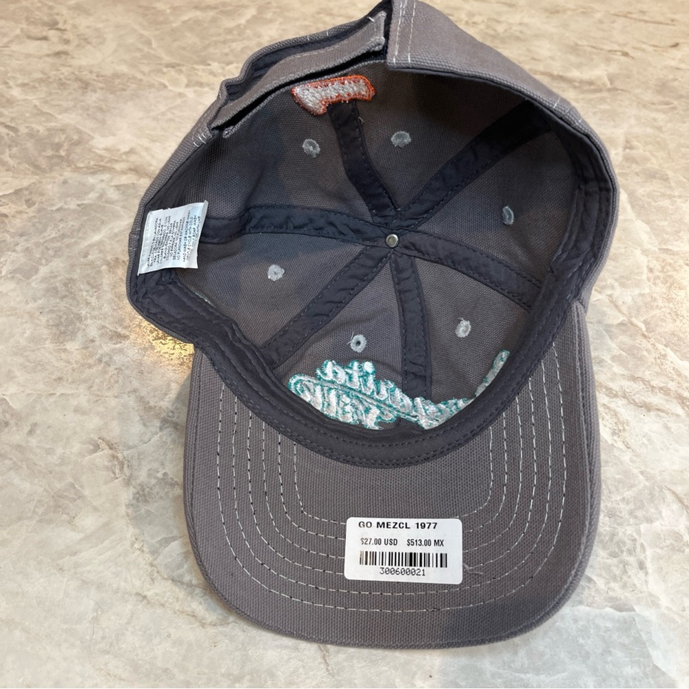 Margaritaville Denim Hat Cap Strap Back Blue Adustable gray - Picture 5 of 10